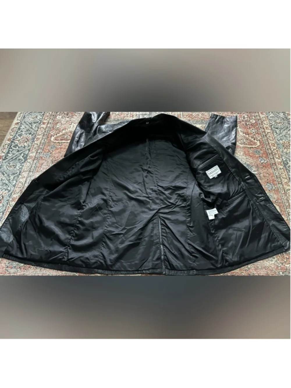 SADDLERY black leather jacket size 44